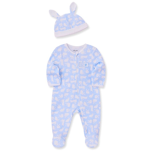 NWOT Little Me Easter Baby Boy Sleeper Size 6M - Picture 2 of 7